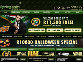 Springbok Casino Screenshot